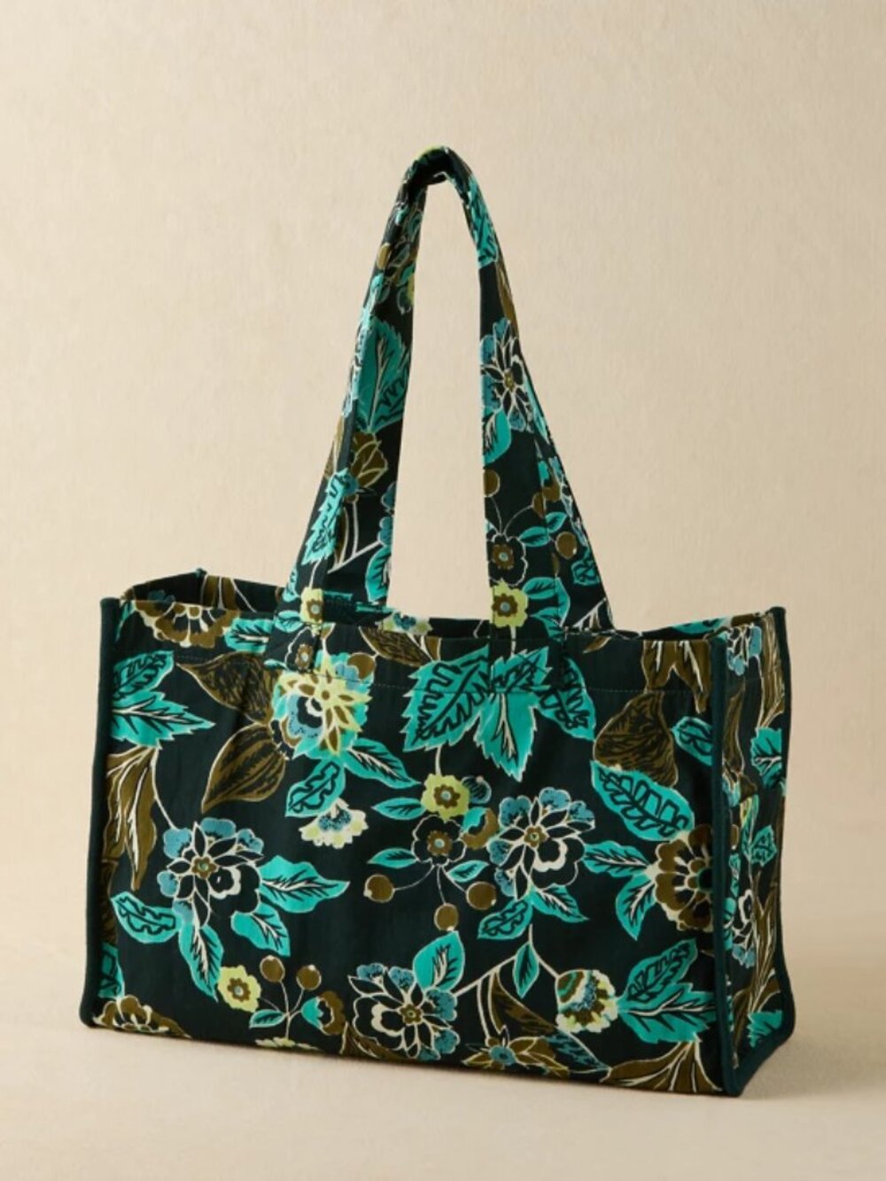 AE Deep Forest Green Printed Tote Bag/NWT